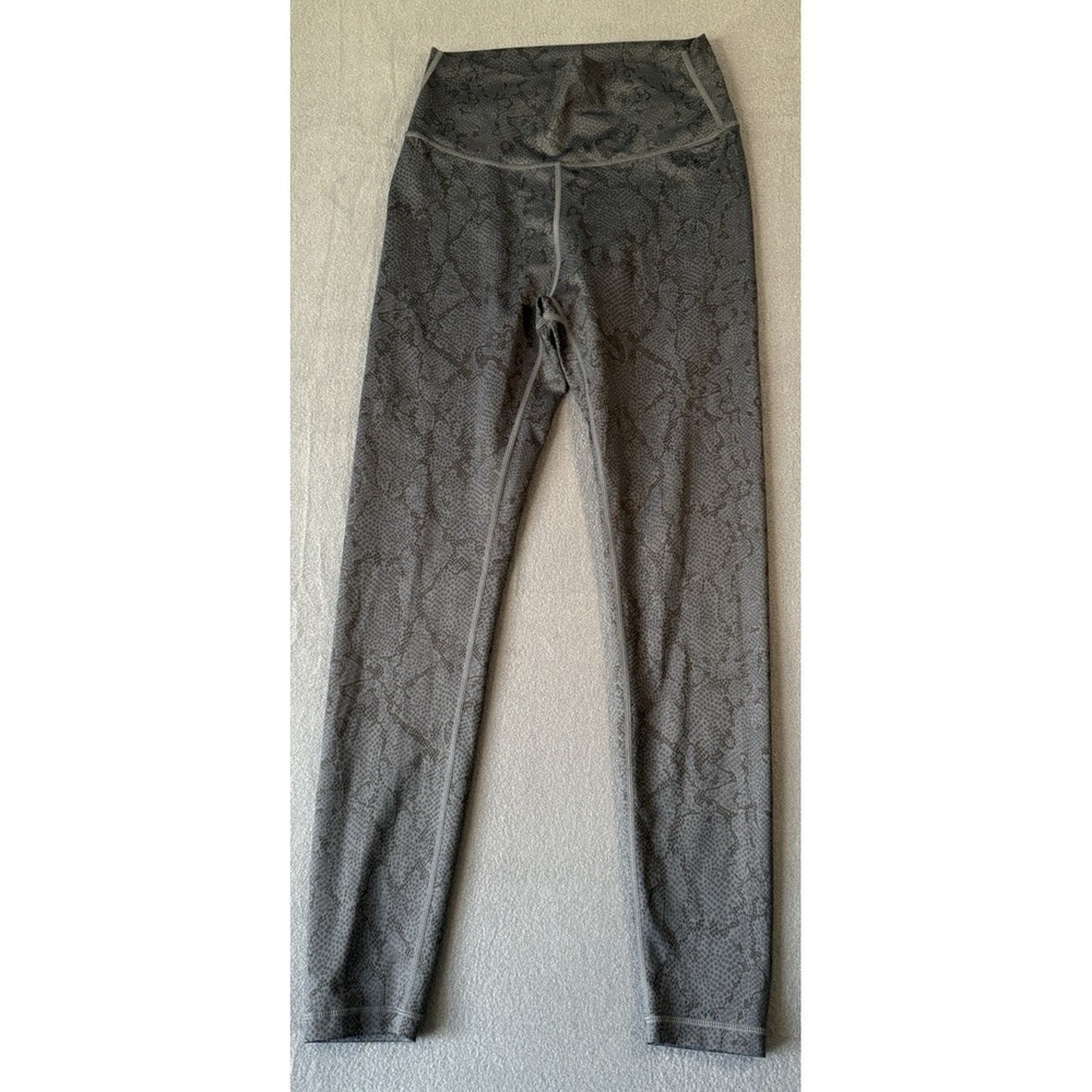 Anthropologie Allfenix Women's Blue Snake Python Leggings Size Medium‎